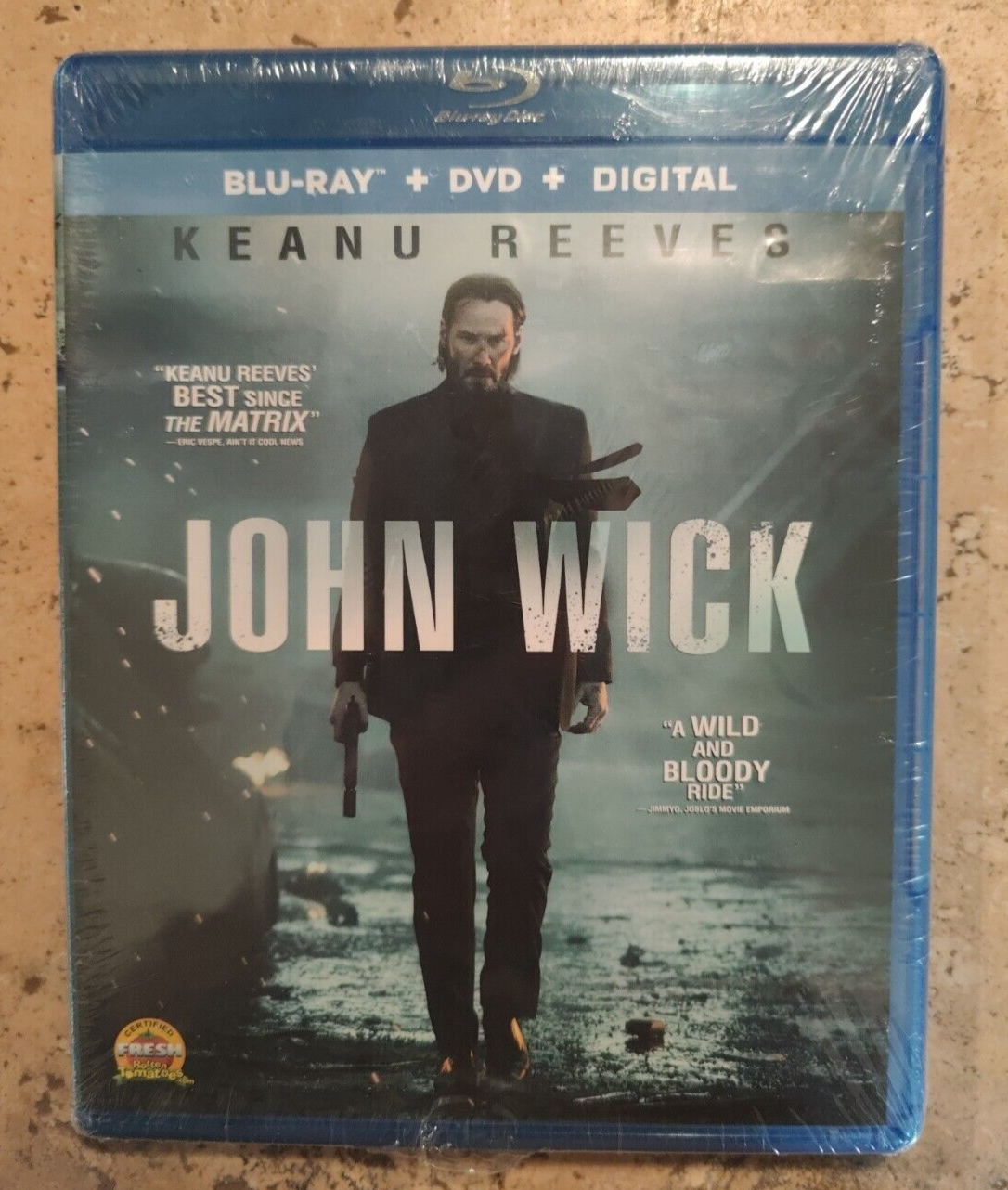 John Wick Blu-ray DVD Digital with Keanu Reeves Best Since The Matrix - Brand New
