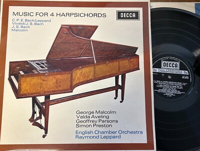 GEORGE MALCOM - RAYMOND LEPPARD music for 4 harpsichords / DECCA