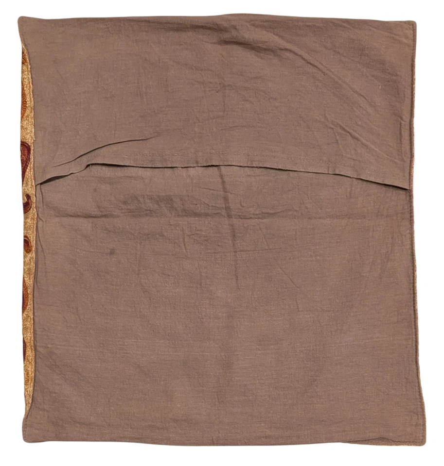 Embroidered Cotton Suzani Pillow / Cushion Cover Uzbekistan - Image 3 of 3