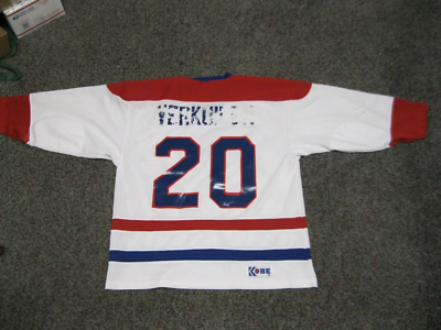 Maillot Hockey CSB Hawks Vintage Kobe - Taille Adulte Moyenne Rouge - Joueur Thibeault