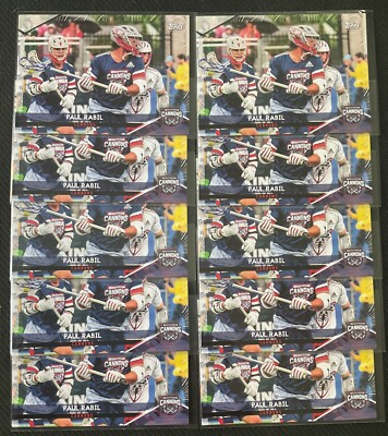 Lot of (10) Paul Rabil 2022 Topps Premier Lacrosse League PLL Cards #193