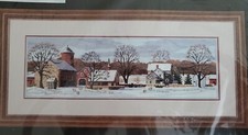Dimensions Counted Cross Stitch Kit Scenic Farm 18" X 5.75" NEW 18 Count