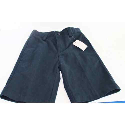 LANDS END marineblaue Schuluniform schlichte Chino-Shorts vorne Jungen 8 schmal NEU mit Etikett - Bild 1 von 5
