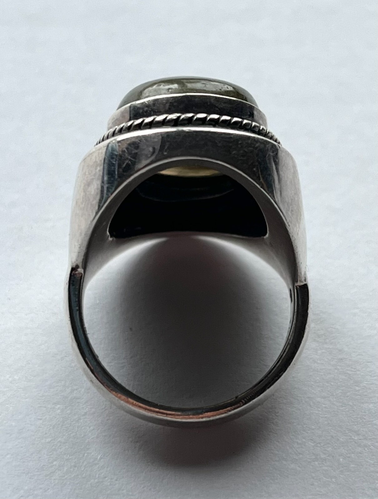 Large Oval Labradorite Dome Statement Ring with B… - image 6