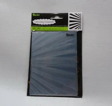 Darice Embossing Essentials 1PC Sunrays Embossing Folder 4.25 x 5.75 inches