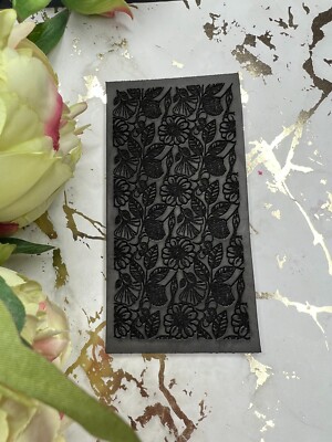 Polymer Clay Texturmatte Blumen 2 / Gummi Texturmatte