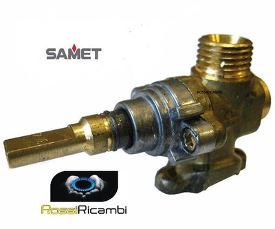 SAMET RUBINETTO GAS CUCINA PIANO COTTURA ORIGINALE PASSO USCITA FINE | eBay