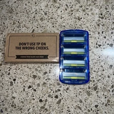 Dollar Shave Club 6 Blade Razor Refill 4 pack~New 100% Authentic