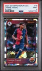 2024-2025 TOPPS MERLIN UEFA CLUB COMPETITIONS ATOMIC #19 LAMINE YAMAL PSA 9