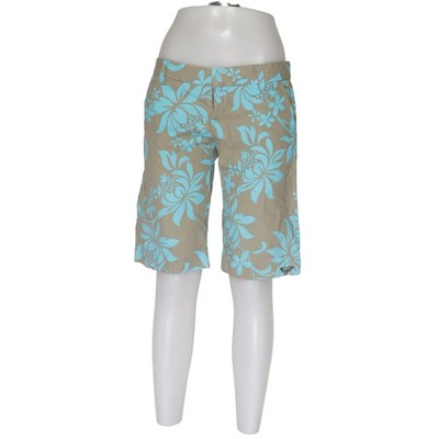 Roxy Life, Shorts, Größe: M, Beige/Blau, Blumen, Damen #B7X
