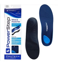 Powerstep Protech Full Length Arch Support Orthotic Insoles Men's 14-15