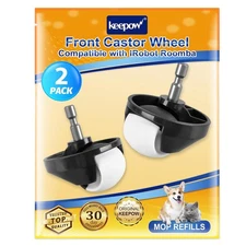 KEEPOW Front Wheel Replacement Compatible with iRobot Roomba Robot Vacuum Cleane
