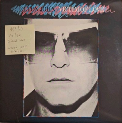 Elton John Victim Of Love Vinyl Record VG+/VG HISPD 125 1979