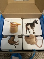 First Steps Learning Library Let's Get Ready ANIMALS FOOD FARM 3-in-1 Puzzle