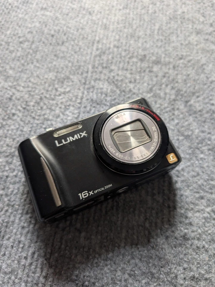 Panasonic LUMIX DMC-TZ19 14.1MP Digital Camera - Black working, photo 1 of 5
