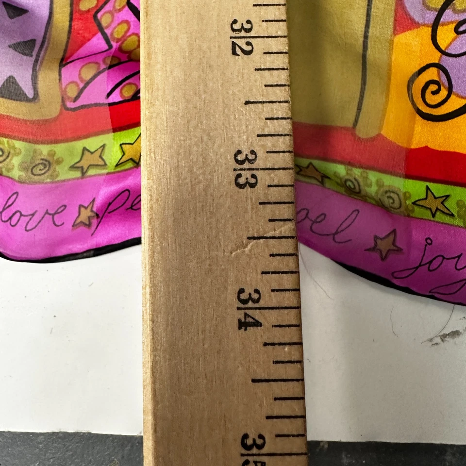 Laurel Burch Bufanda Cuadrada Seda Regalos de Navidad Animales Rojo Ligero 34 pulgadas Foto 4 de 4