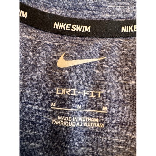 Nike Swim Dri Fit Shirt Short Sleeve Lot 2 Mens Medium UPF 40 Rash Guard - Picture 4 of 8