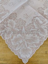 Vgt Sort Of Lavender Shadows Orchids Scalloped Hankie Handkerchief