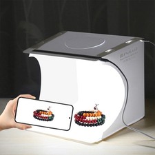 PULUZ 20cm LED Photo Studio Light Box Kit Portable Shooting Tent 6 Backdrops