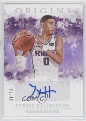 2020-21 Panini Origins Rookie FOTL Purple 2/49 Tyrese Haliburton Auto RC 0s9t
