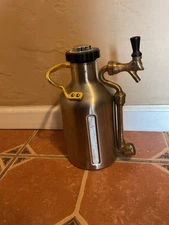 Growlerwerks uKeg 64oz Pressurized Steel Growler With Tap