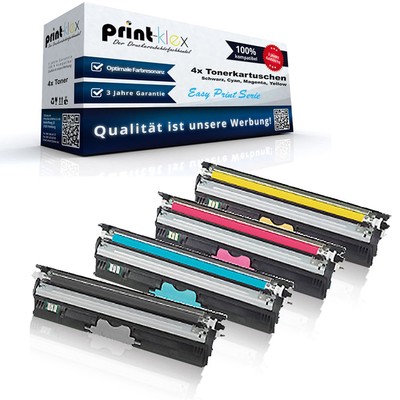 4x Premium Tonerkartuschen für OKI C 110/130 Color Kit XXL - Easy Print Serie