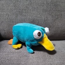 Disney Phineas and Ferb 9" Plush Figure Perry the Platypus Teal Big Eyes Yellow