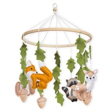 Forest Animal Crib Mobile Woodland Nursery Decor Gender Neutral Baby
