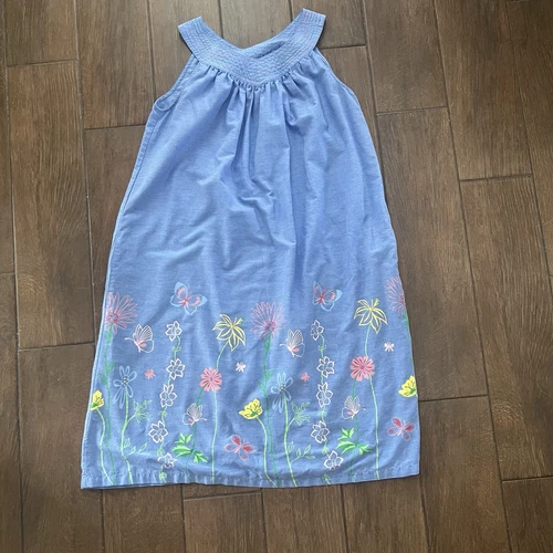 UNDERCOVER Abito da casa senza maniche blu vintage Secret Treasures con tasche taglia M