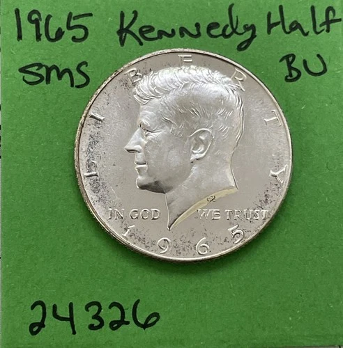 1965 Kennedy Half Dollar 50c BU 40% Silver Coin