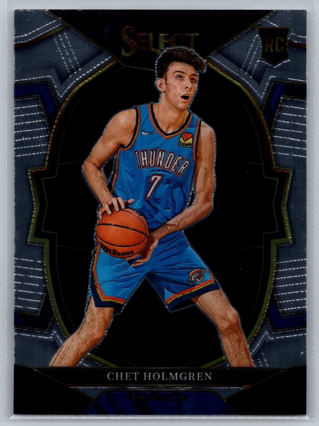 2022-23 Panini Select Concourse #83 Chet Holmgren RC Oklahoma City Thunder
