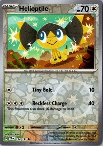 Helioptile 154/191 Surging Sparks Reverse Holo Common