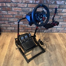 Logitech G29 Steering Wheel Pedals Drift Handbrake Diwangus Stand PS5 PS4 PS3 PC