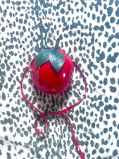 Red Apple Fruit Novelty Mini Crossbody Zip Ba...