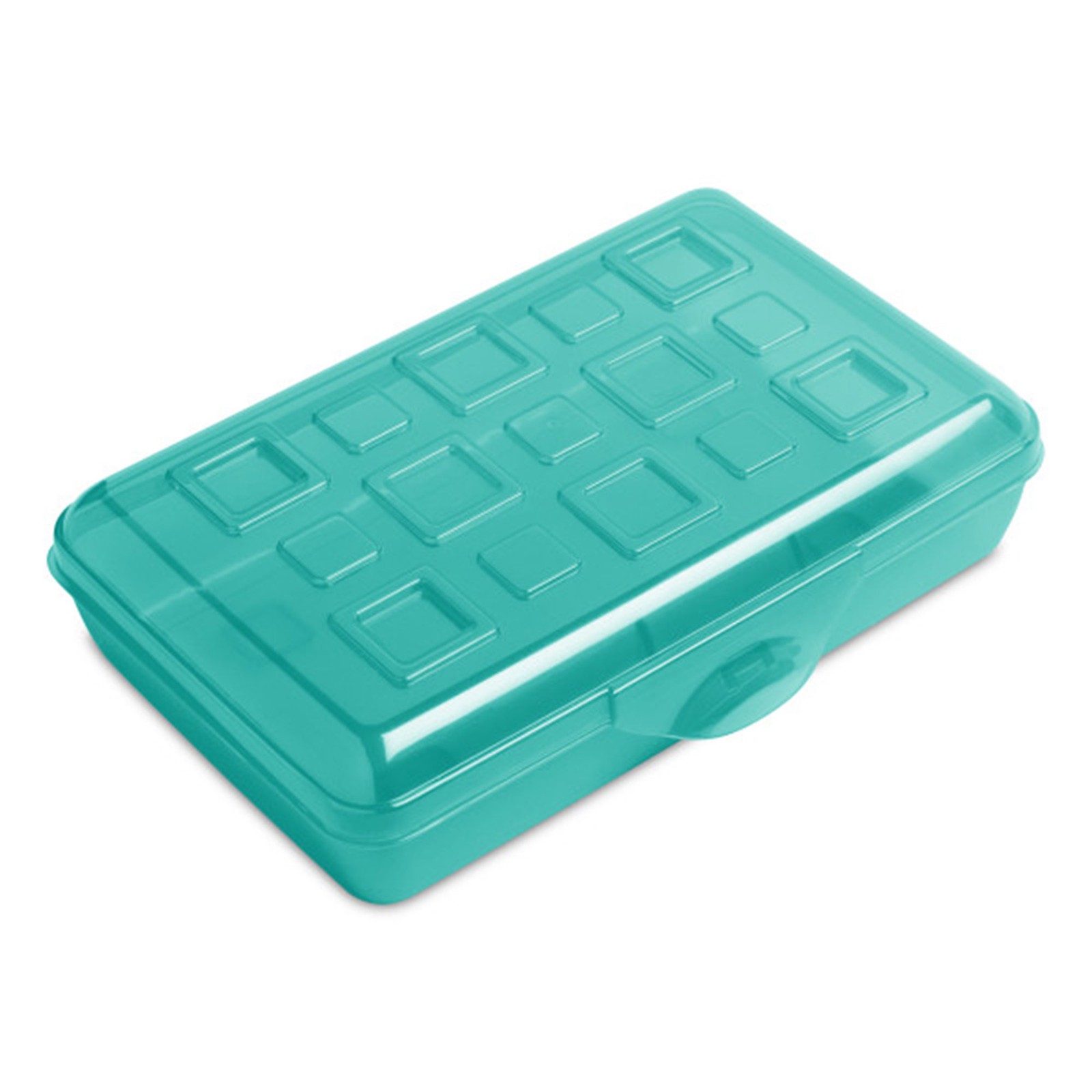 Case School Supply Storage Box, Blue Tint (12 Pack)