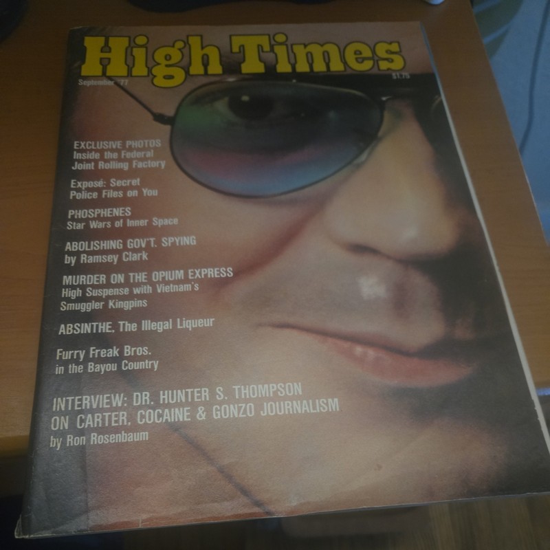 high times sept. 1977, No. 25, dr. hunter s. thompson gonzo journalism doctor 
