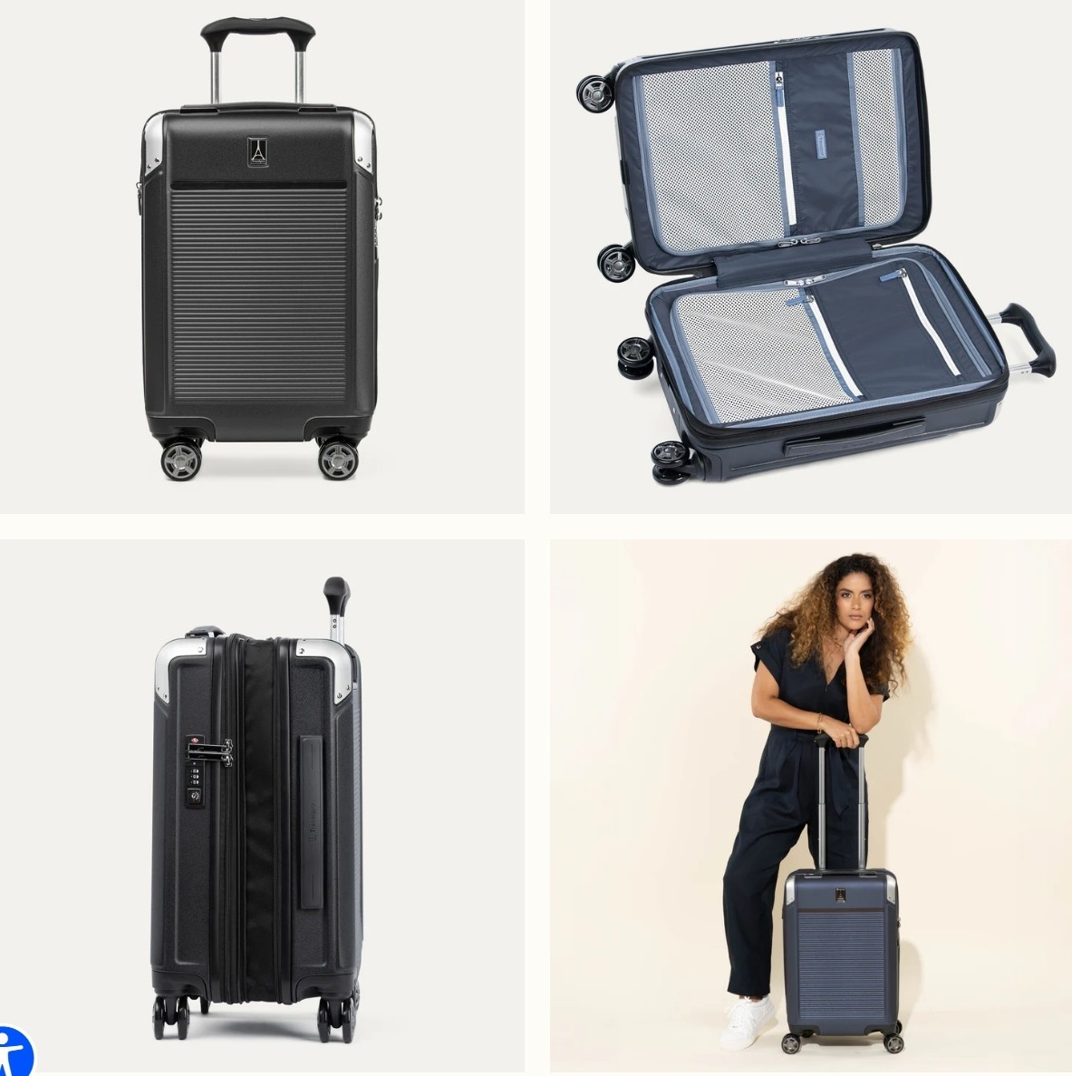 Travel Pro Platinum Elite Compact Carry-On Hardside Spinner - True Navy