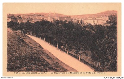 AUPP2-0172-07 - LA LOUVESC - le boulevard des elegants et la ville