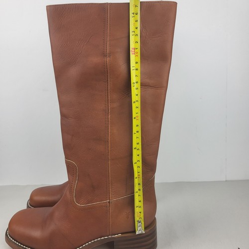 Frye Knee High Saddle Brown Leather Campus Boots Classic Size 11 - Picture 4 of 20