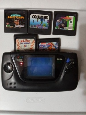 sega game gear portable video game system With 6 Games 
