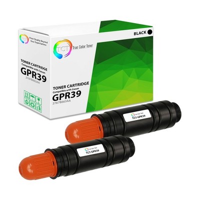 2Pk TCT Prem GPR39 Black for Canon ImageRunner 1730 1730IF Compatible Toner