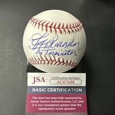 Jeff Reardon Signed MLB Ball JSA Authenticated Inscribed The Terminator