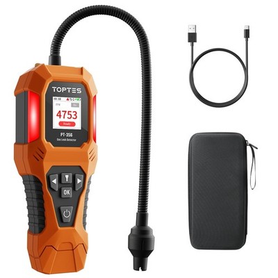 PT-356 Rechargeable Natural Gas Detector with 10 inch Goose Neck, Detection R...