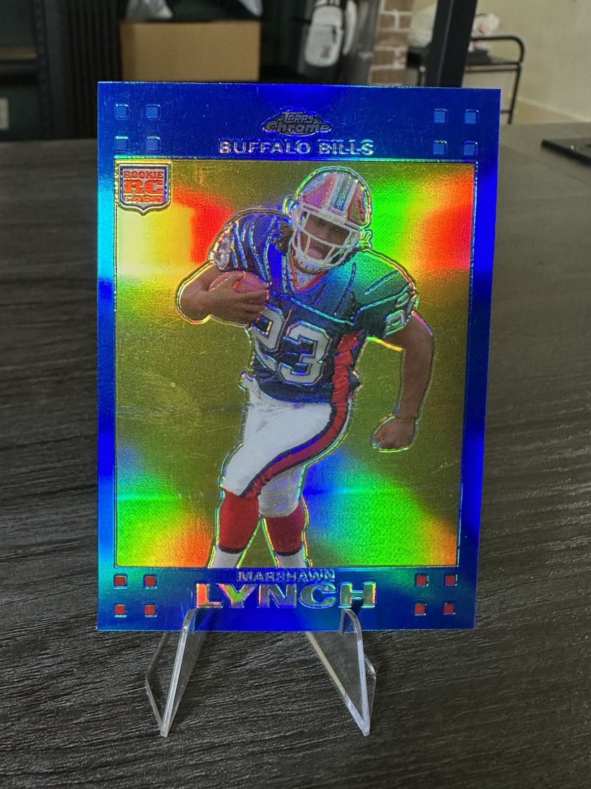 Marshawn Lynch Topps Chrome #TC182 Blue Refractor