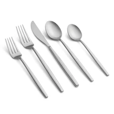 Stainless Steel Satin Flatware Set Service for 4 Dishwasher Safe 20-Piece New