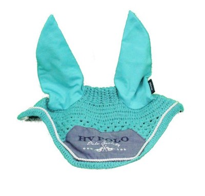 HV Polo Fliegenhaube Edie Full weiß oder aqua Fligenemütze Pferd