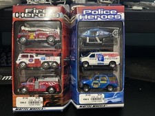 Matchbox Fire Heroes  Police Heroes - 2002 Hero City Three Pack. Sealed