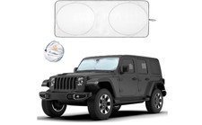 EcoNour Protector Solar Parabrisas Jeep 60x21" UV Calor Wrangler/Gladiator X-Sma