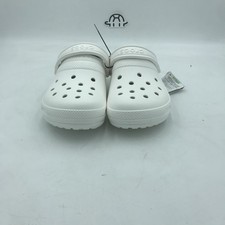 Crocs Unisex Classic Lined Clog - White/White Size M6/W8