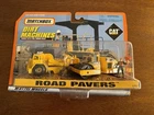 Vintage 1997 Matchbox Dirt Machines CATERPILLAR Road Pavers Scraper Road Roller